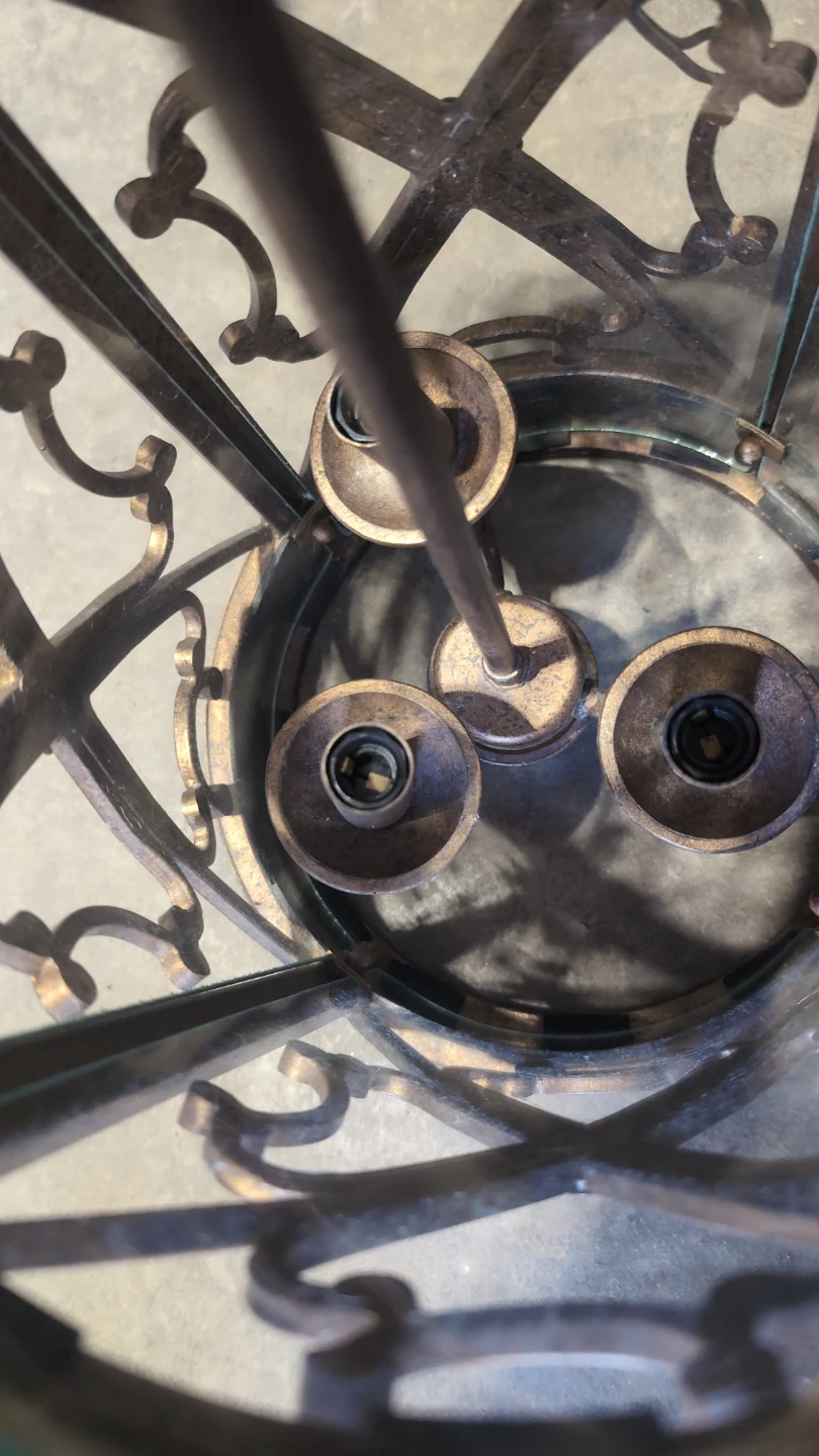 Vintage Bronze Metal Lantern Pendant Light - photo 2