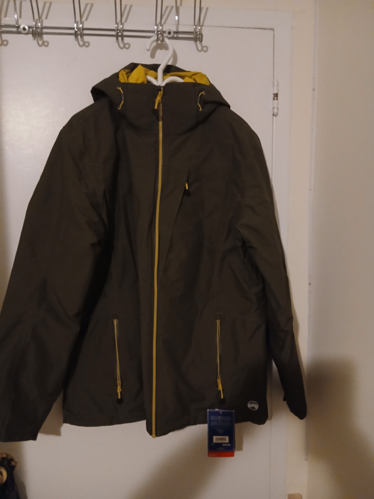 WindRiver 3-in-1 Jacket, Olive, Size Medium