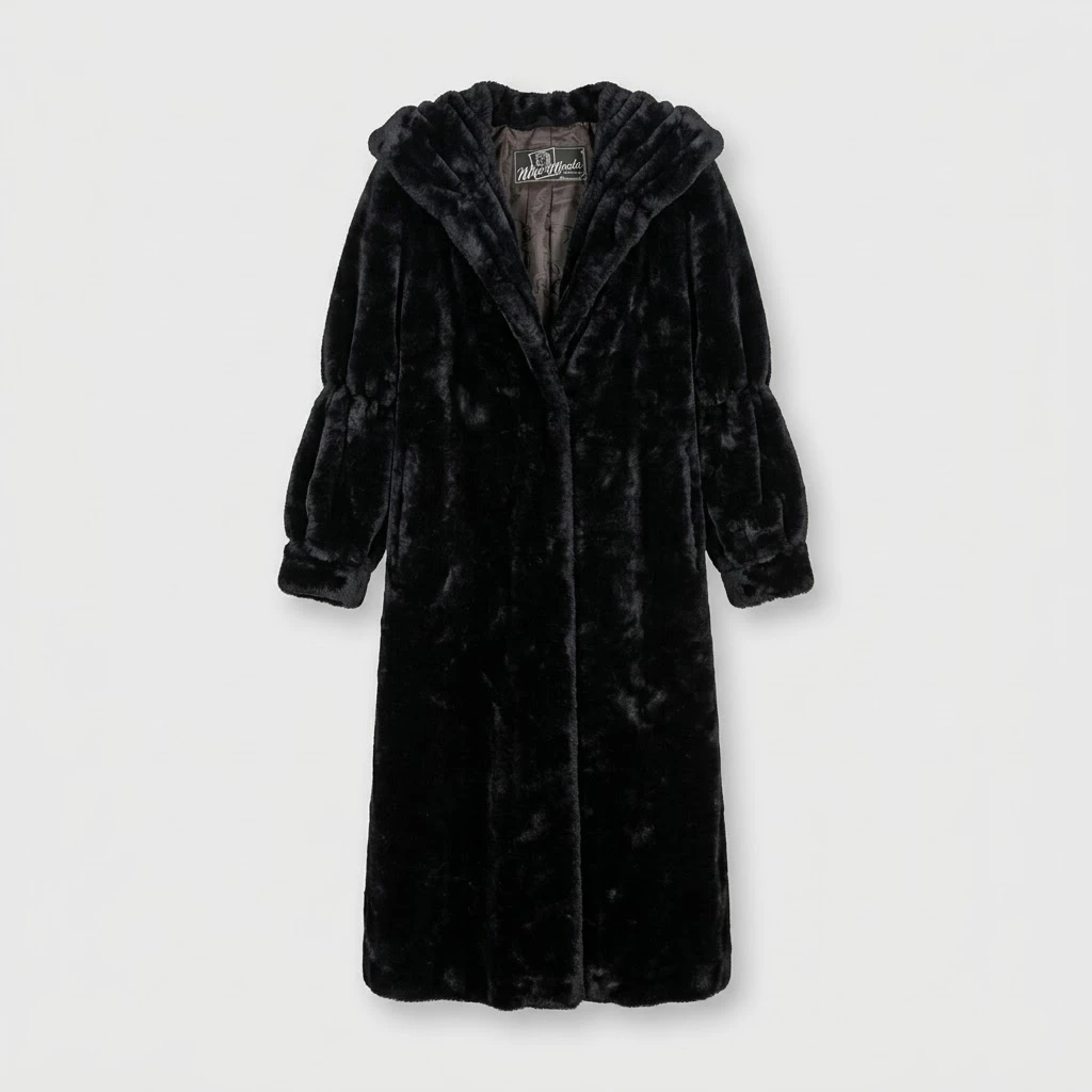 Vintage Goth Mob Wife Statement Coat Size Large