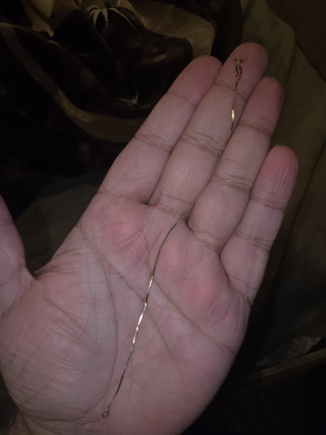14kt Yellow Gold Dainty S Link Chain Bracelet