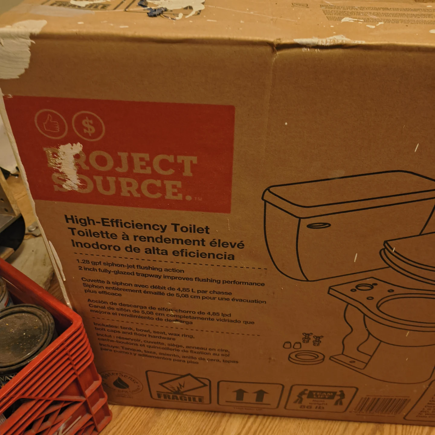 Project Source High-Efficiency Toilet, White - photo 3