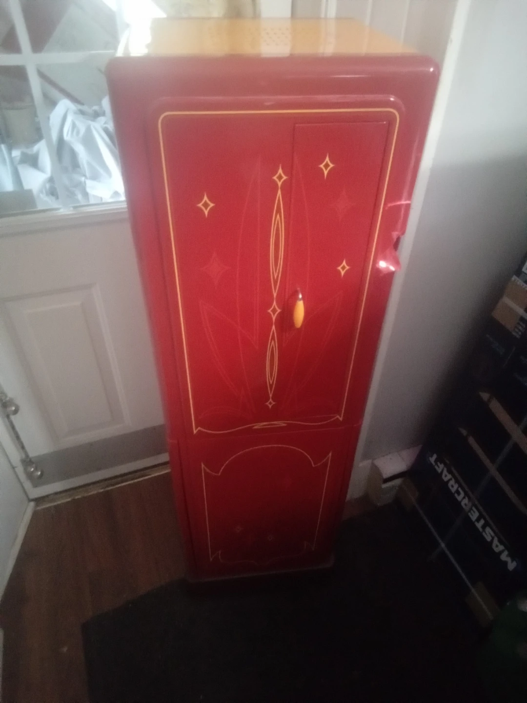 Retro Style Popcorn Machine Storage Cabinet - photo 2