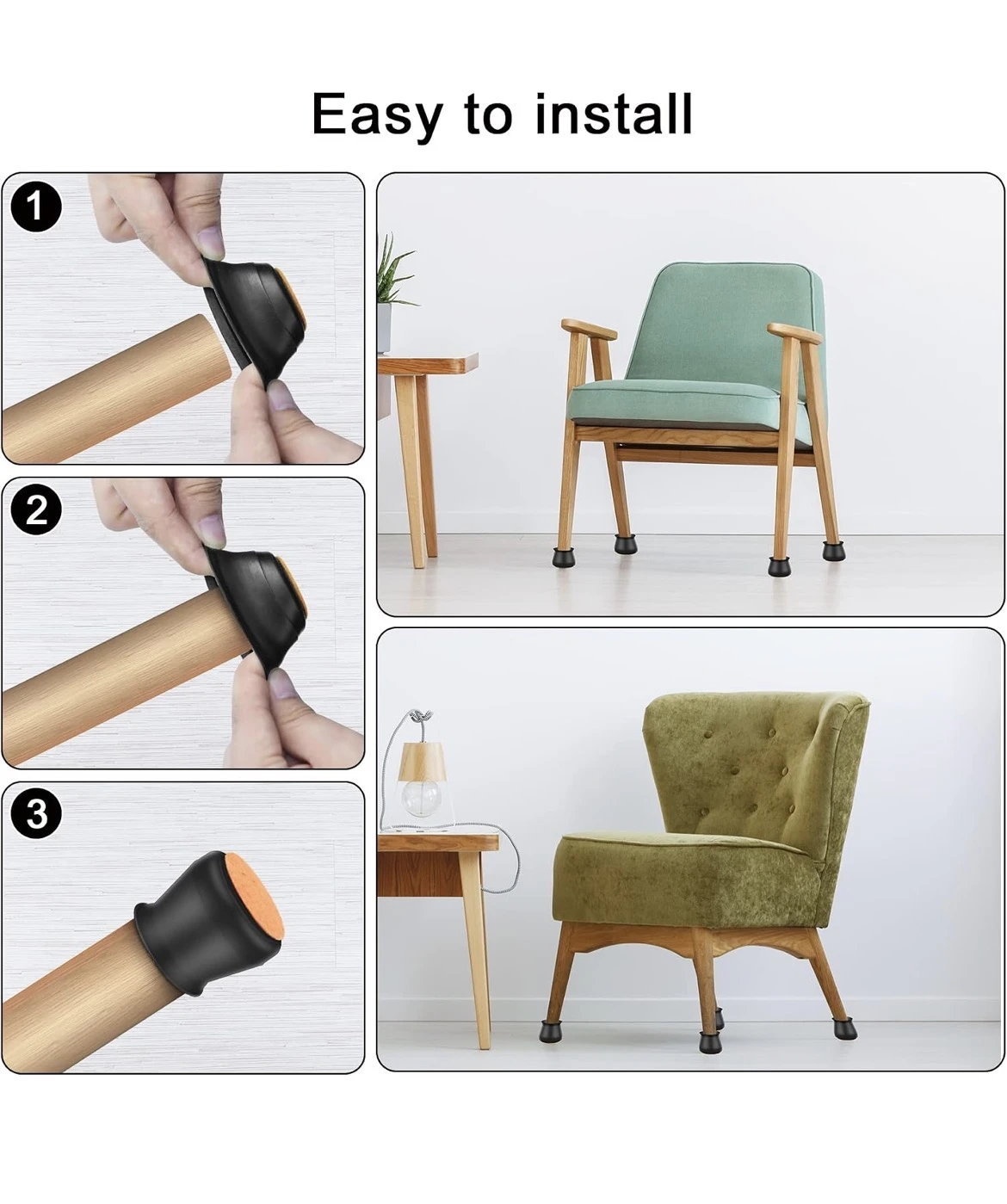 Silicone Chair Leg Floor Protectors / Chair Leg covers