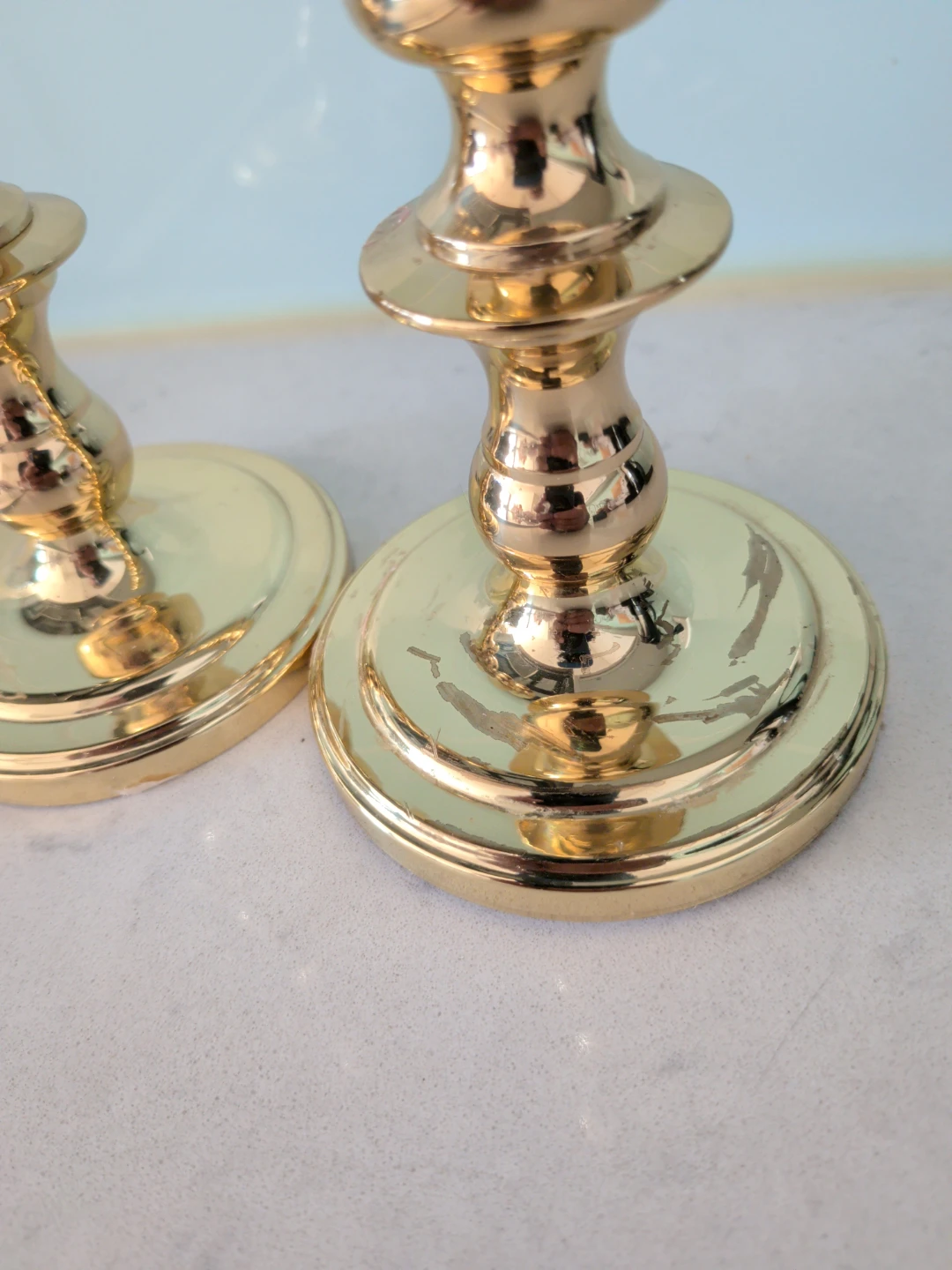 Pair of Baldwin Brass Candlesticks - photo 3