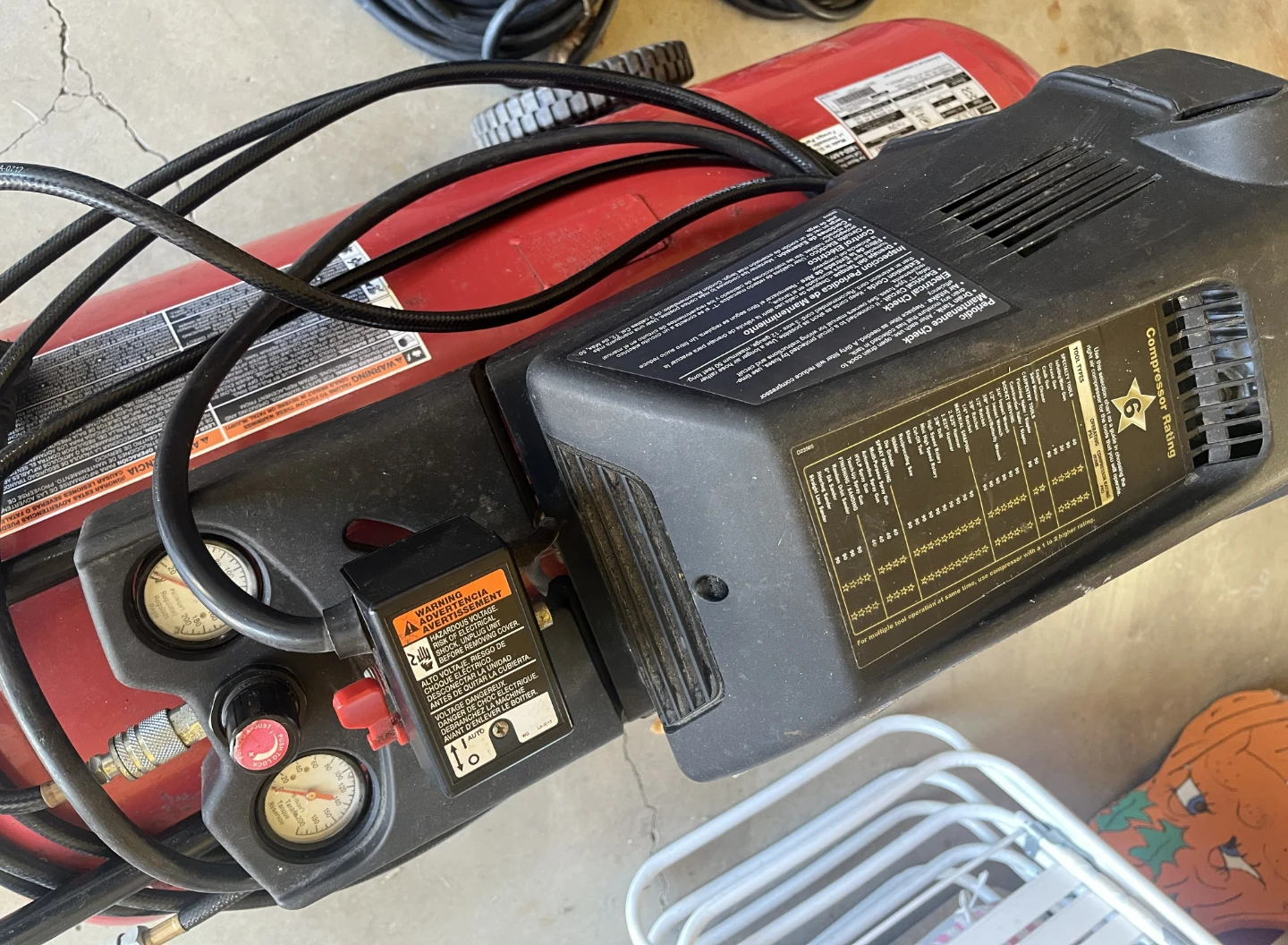 CRAFTSMAN MODEL 919.167342 HORIZONTAL AIR COMPRESSOR - photo 3