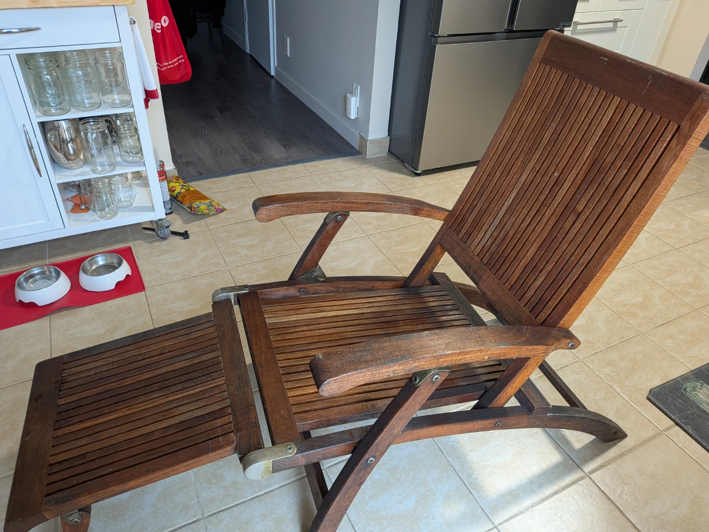 Teak Folding Lounge Chair PPU - photo 2