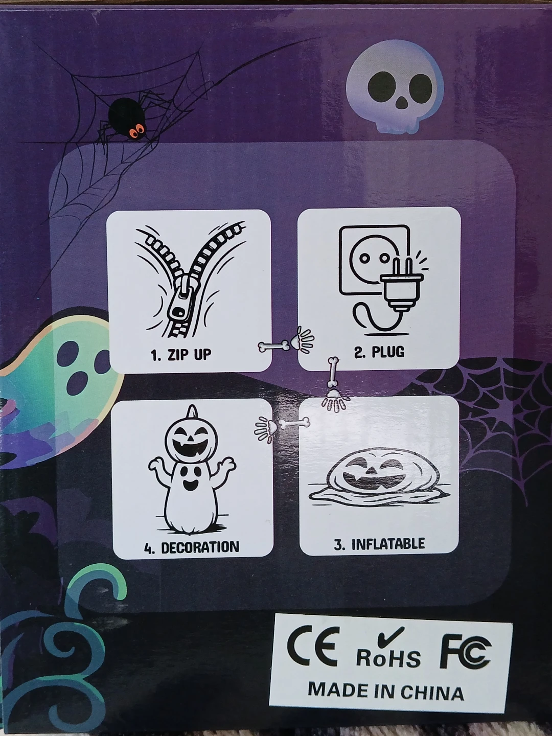 GVDV Halloween Inflatable Pumpkin Ghost Decoration - photo 3
