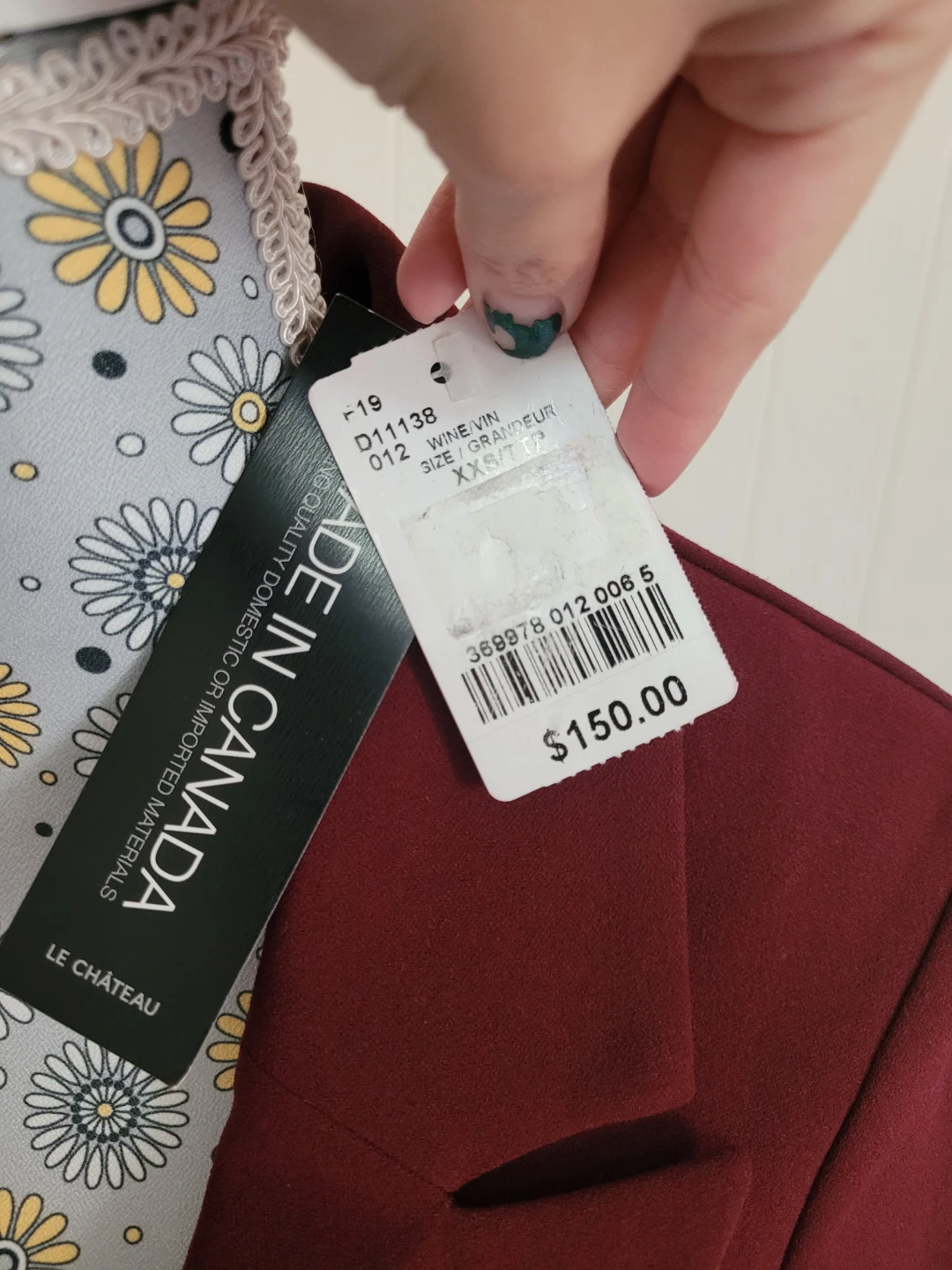 Le Château Blazer Dress Wine Red XXS - photo 3