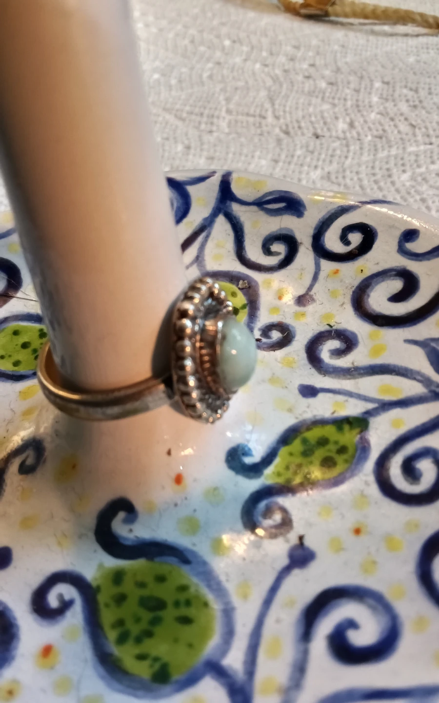 925 Sterling Silver Larimar Ring - photo 3