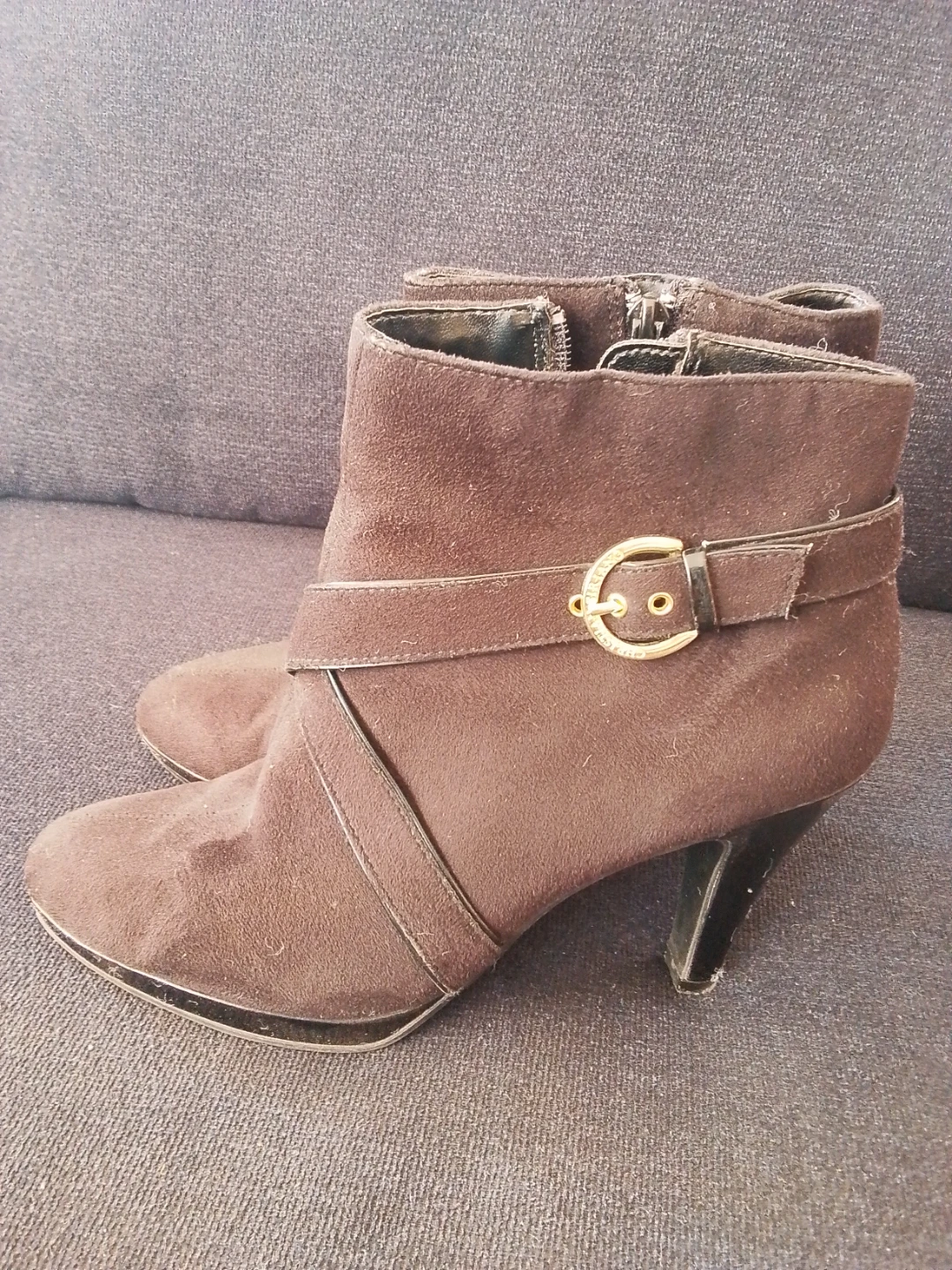 Brown Suede Ankle Boots - photo 2