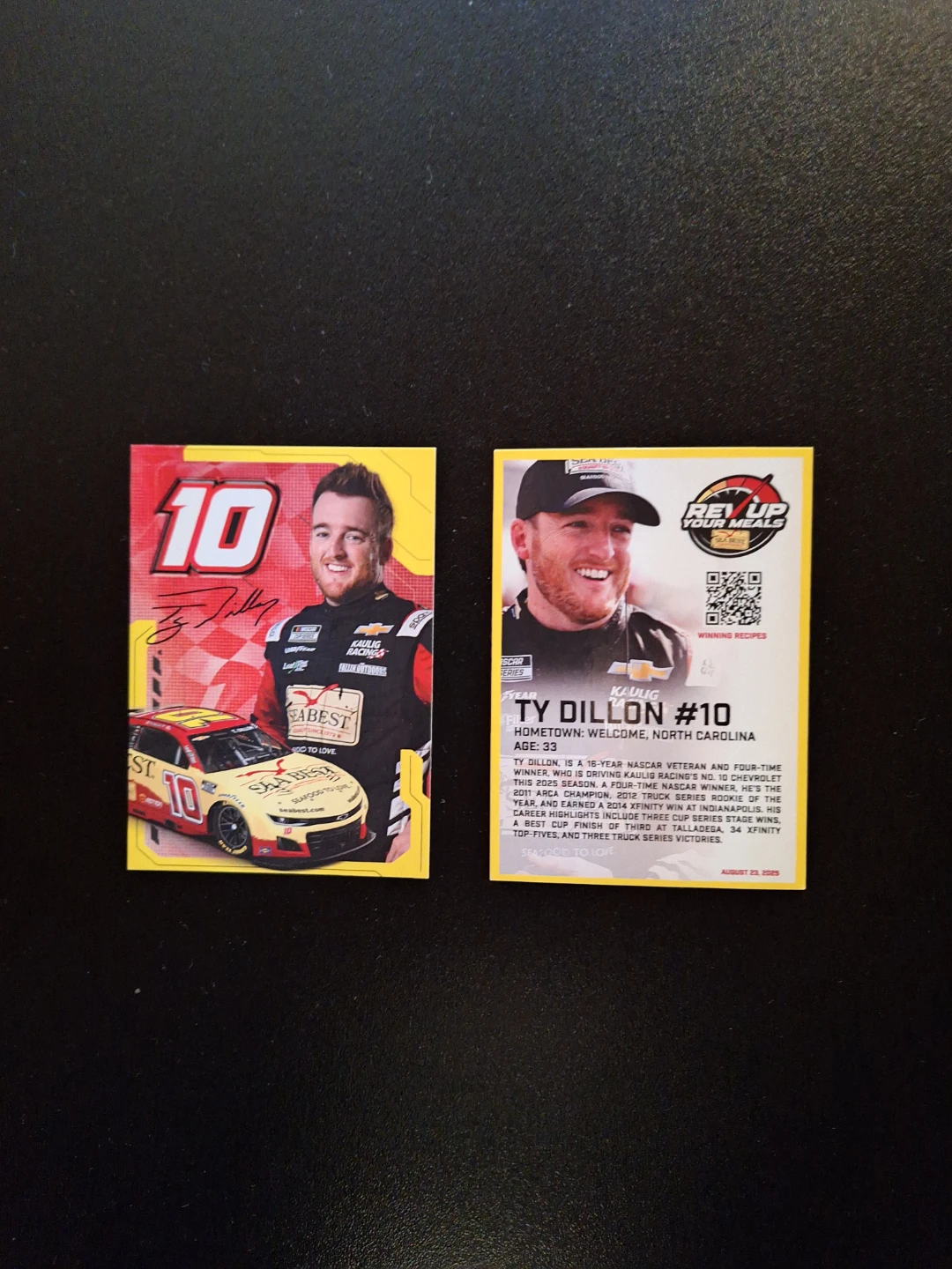 Ty Dillon #10 Seabest Nascar Trading Card