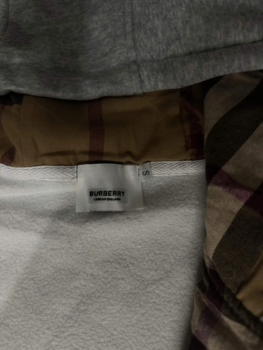 Burberry Zip-Up Hoodie Grey - photo 2