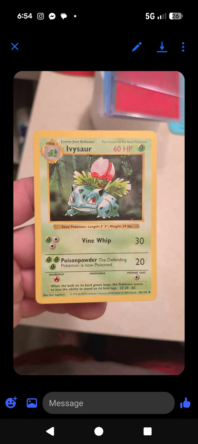 Set of 3 Vintage 1999 Base Set Pokémon Cards