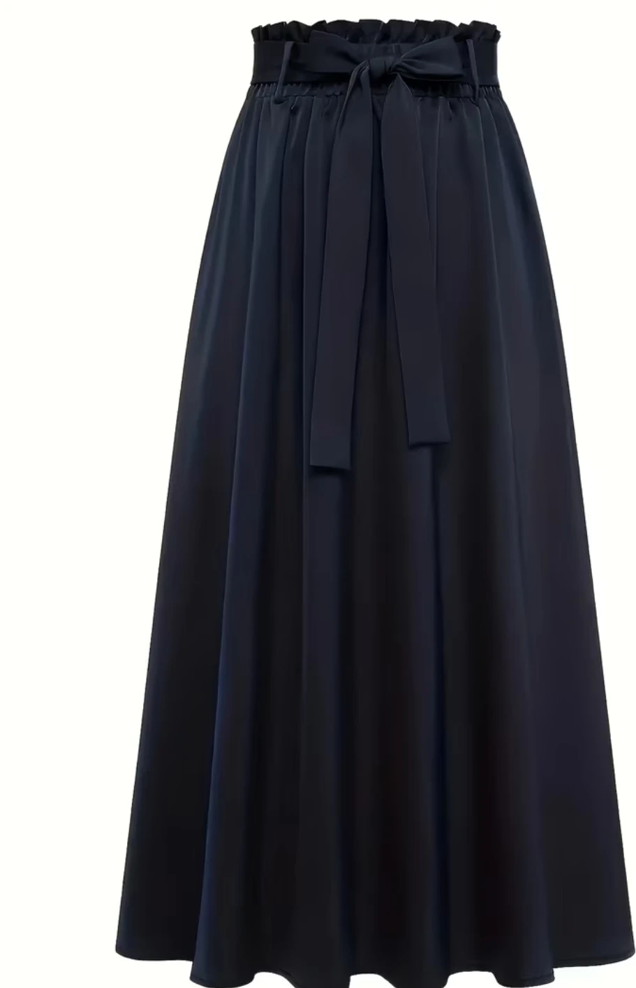 Black A-Line Midi Skirt Size cl