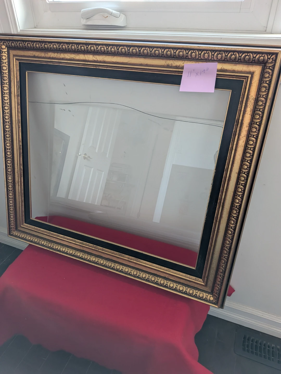 Ornate Gold and Black Picture Frame