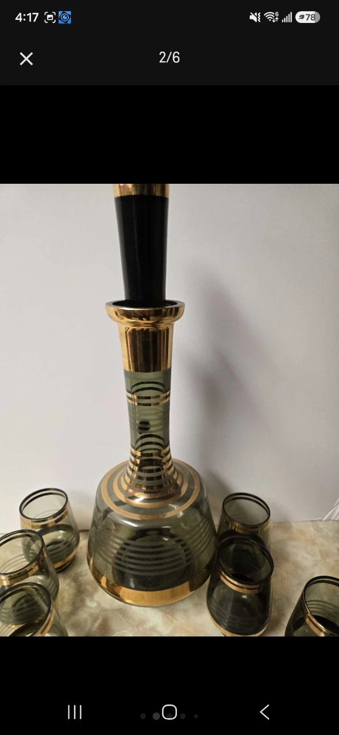 Bohemia Crystal Decanter and Glasses Set - photo 2
