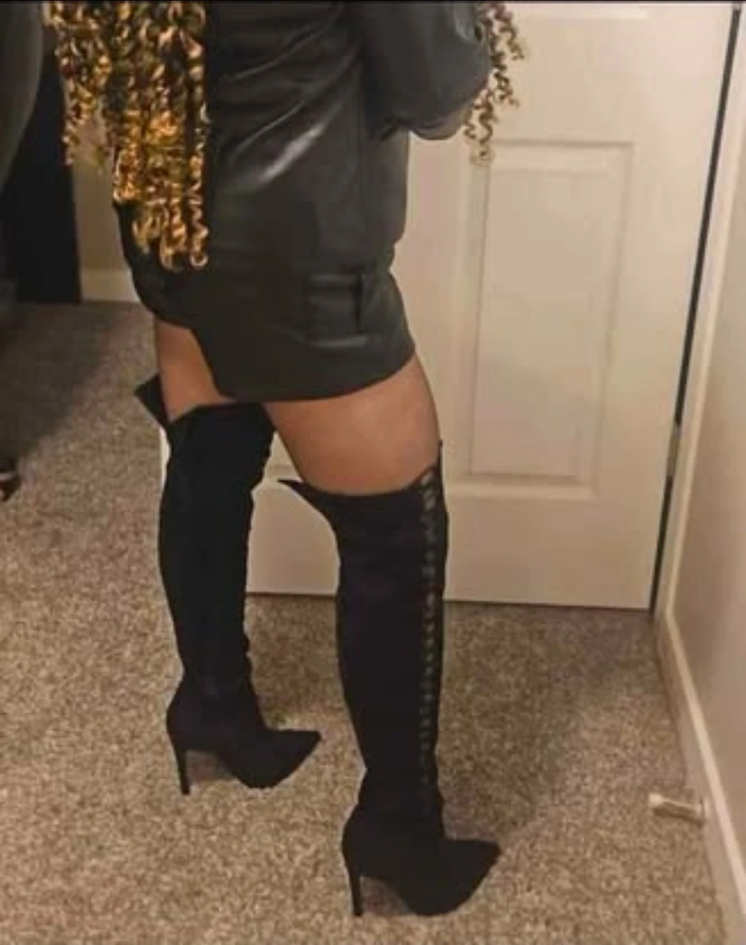 Black Stilleto Thigh high boots - photo 5