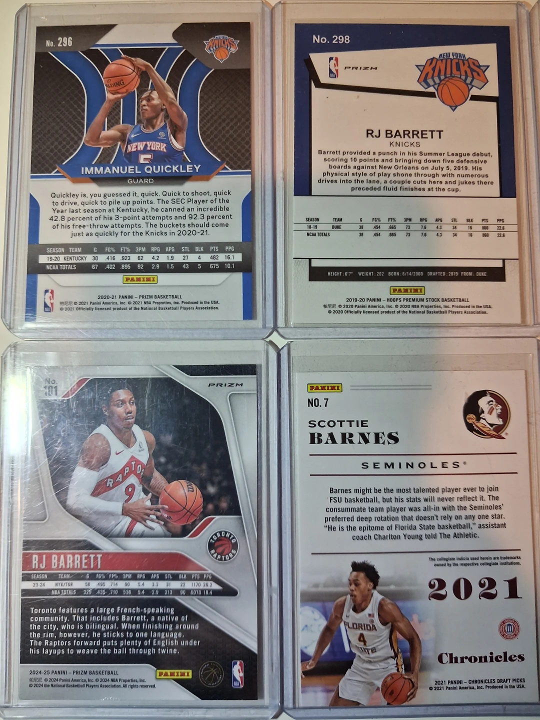Scottie Barnes, RJ Barrett, and Immanuel Quickely Lot - photo 4