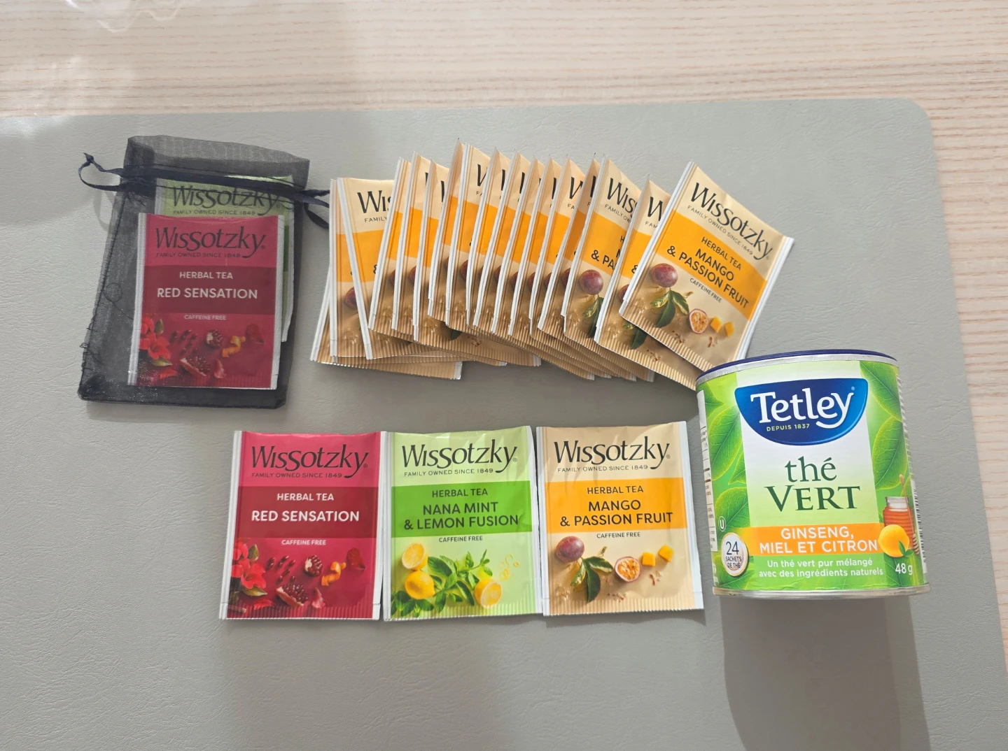 Assorted Wissotzky and Tetley Tea Collection