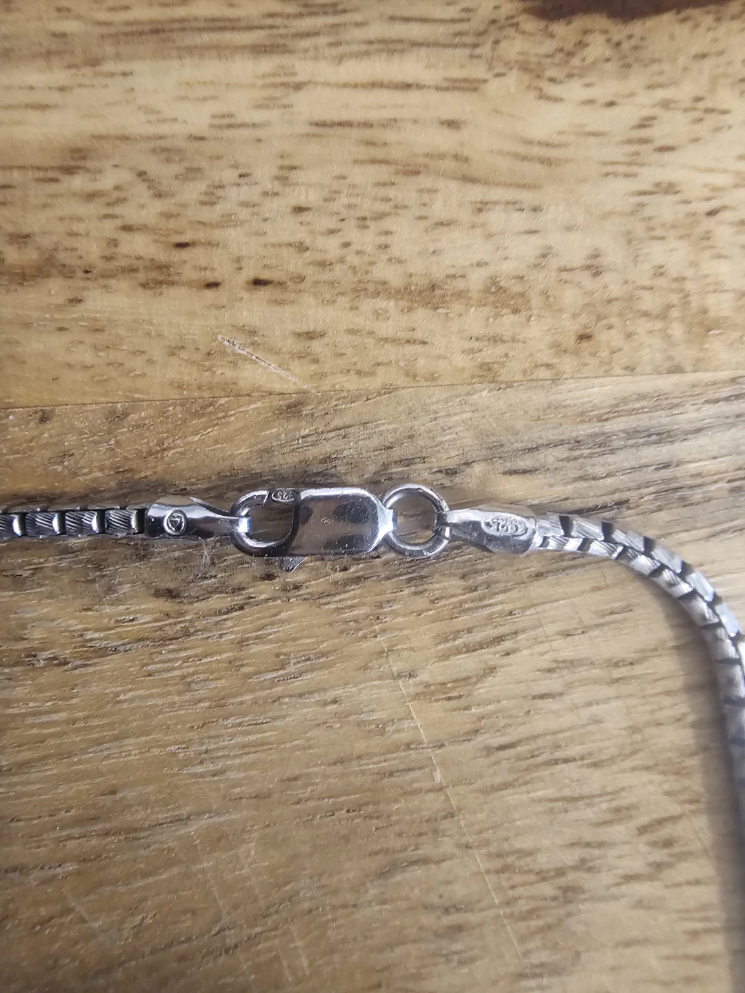 Sterling Silver Box Chain Necklace - photo 2
