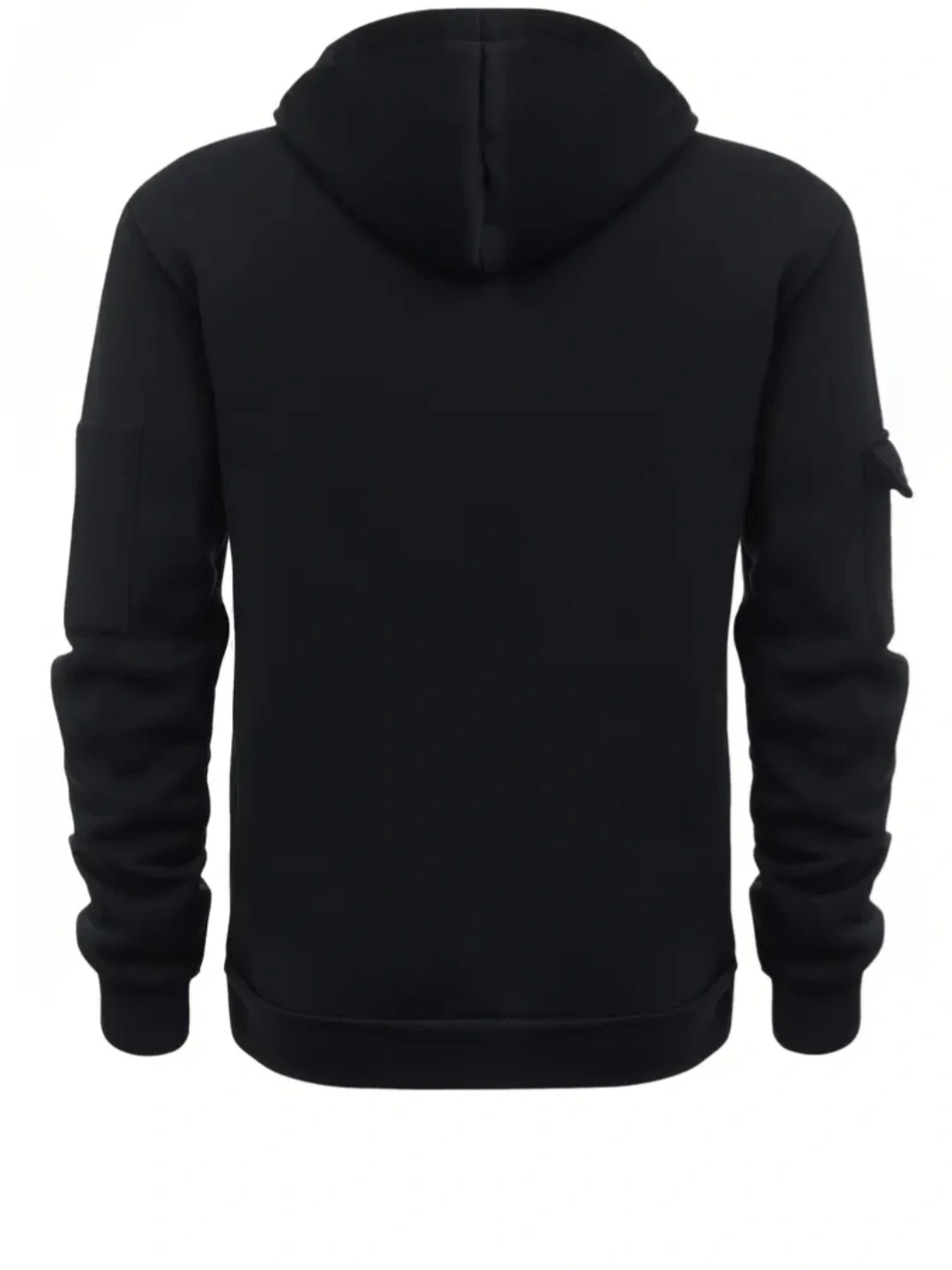 Men's black hooded sweatshirt, half zip. Multiple sizes. - photo 2