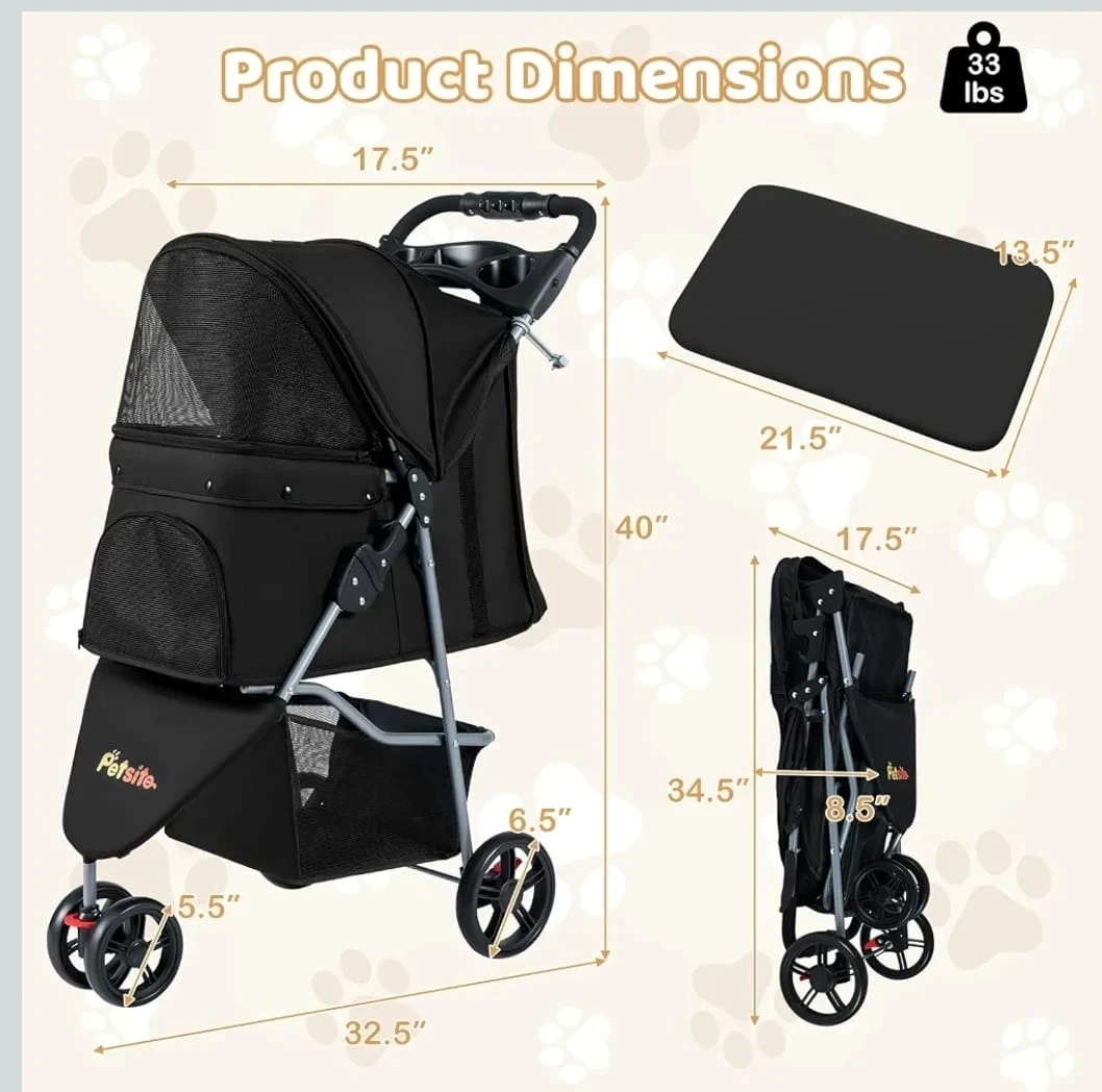 Petsite Large Pet Stroller