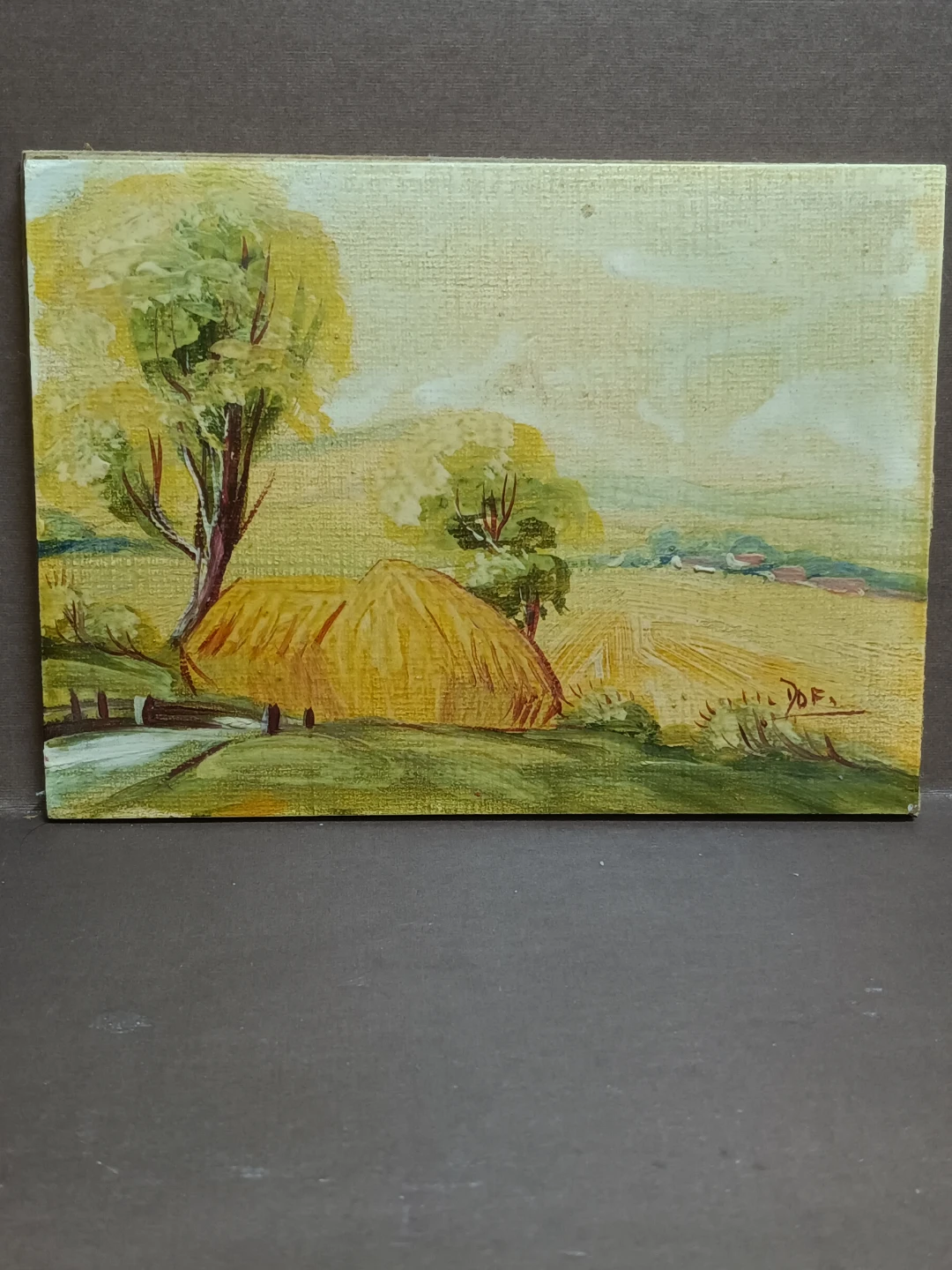 Original Landscape Oil Painting on Board - photo 4