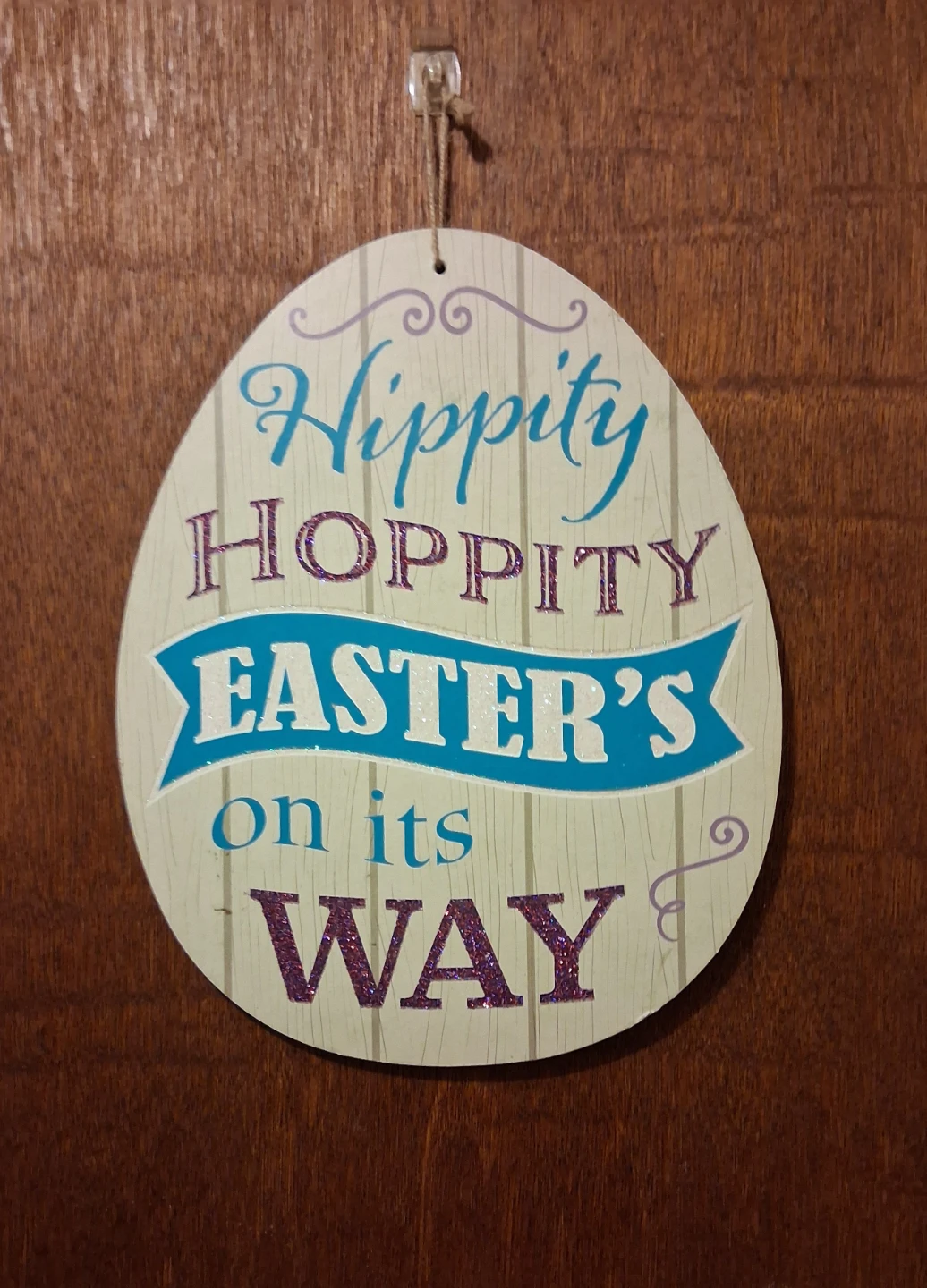 Easter decor sign