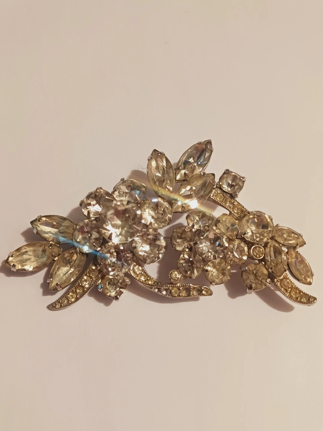 EISENBERG ICE Signed Austrian Crystal Floral Brooch - photo 3