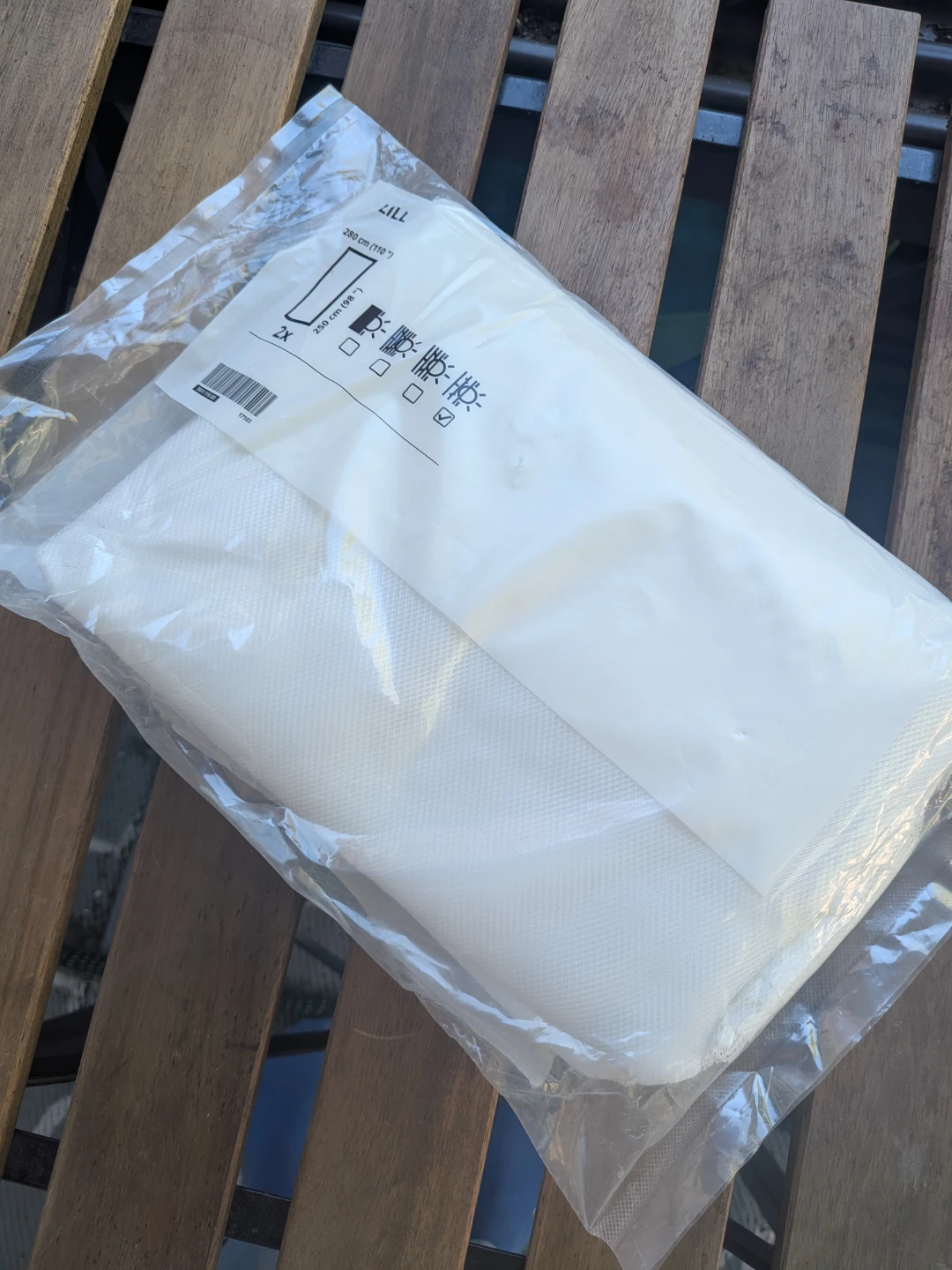 IKEA LILL Sheer Curtains *New in Package 2 panels