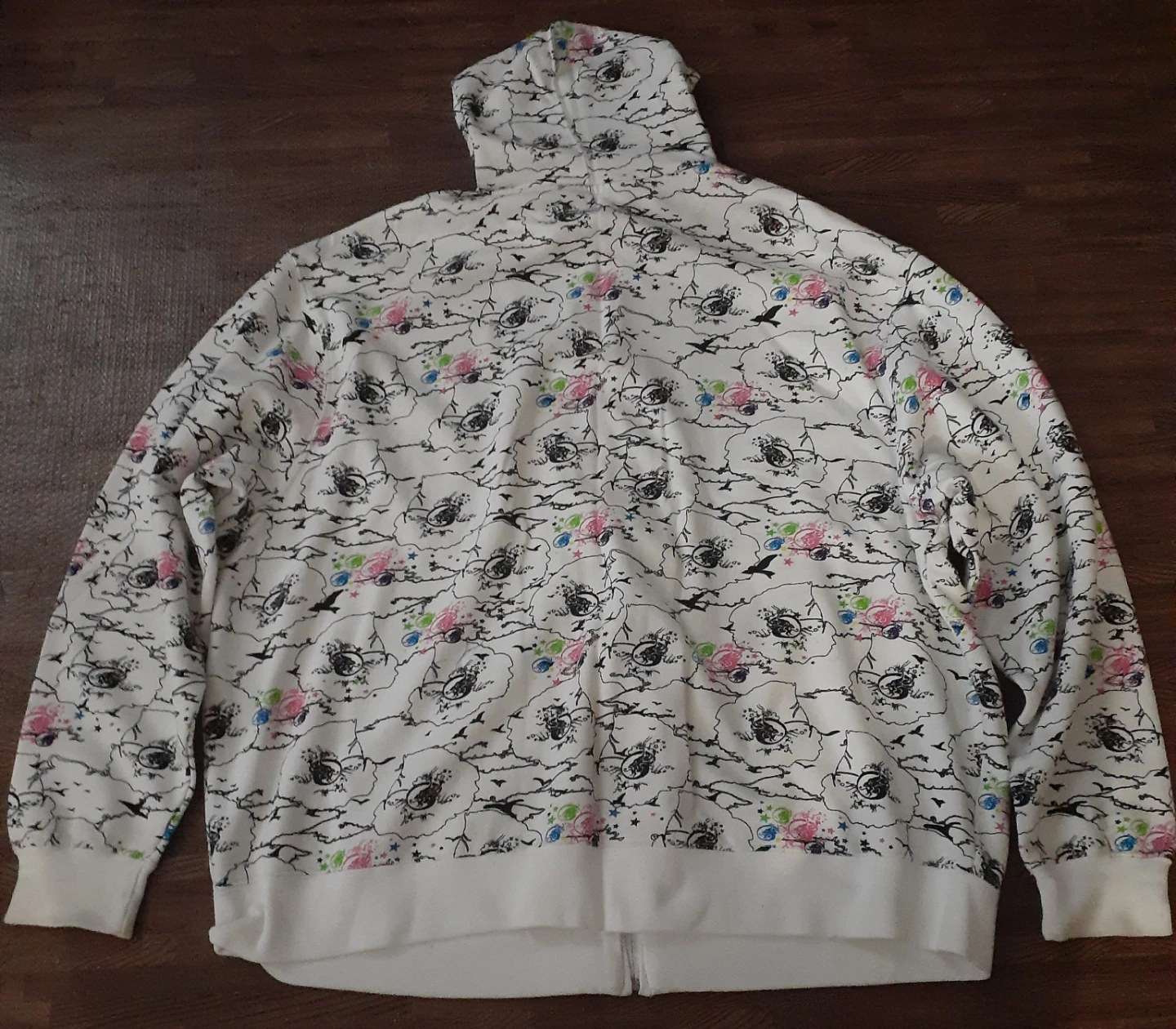 Sneaker Headz Patterned Zip-Up Hoodie VINTAGE Y2K - photo 2