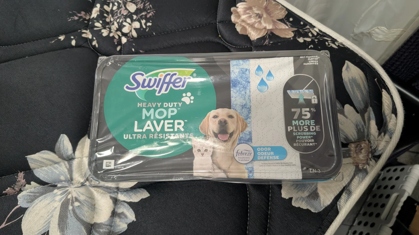 Swiffer heavy duty mop and sweep layer