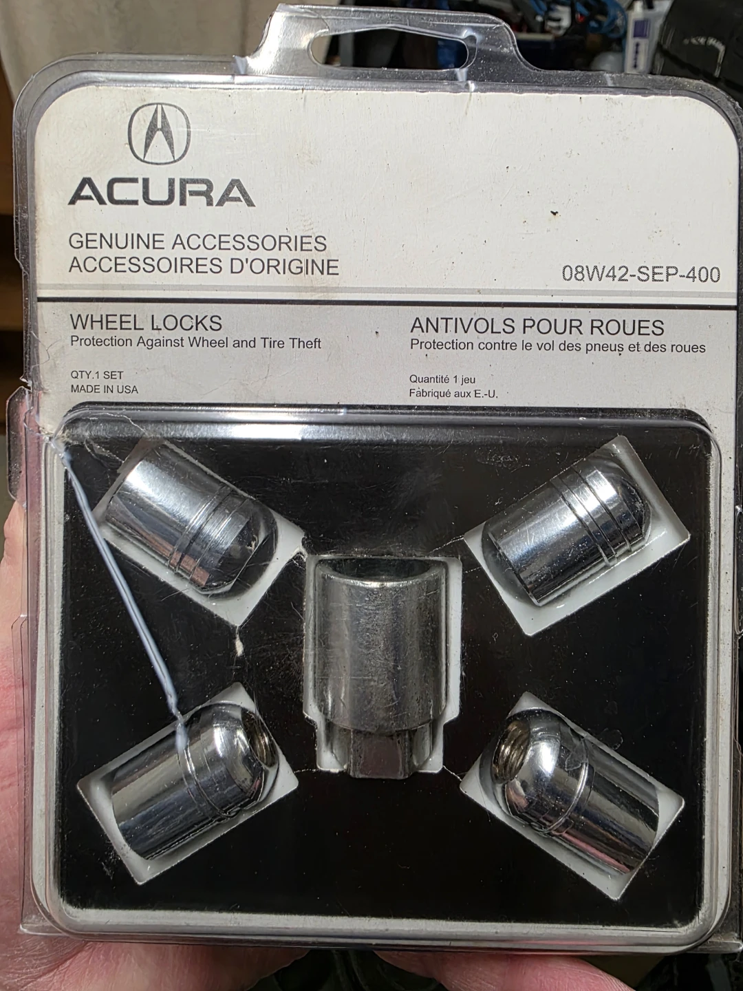 1008 Acura Genuine Accessory Wheel Locks 08W42-SEP-400