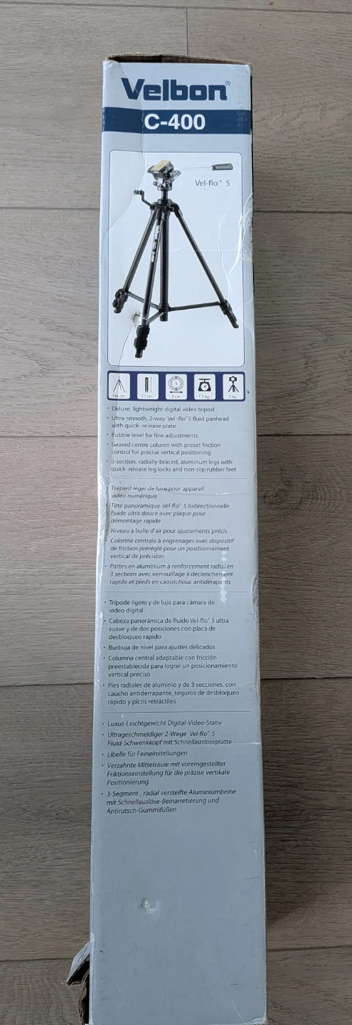 Velbon C-400 Lightweight Digital Video Tripod - photo 3