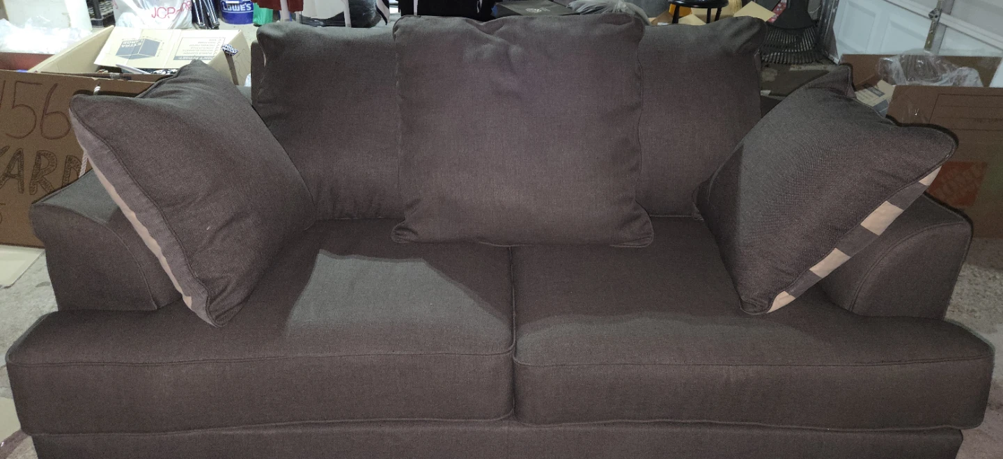 Levon Charcoal Loveseat - photo 2