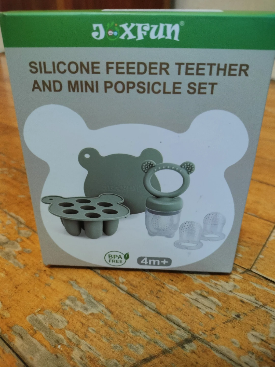 🍼 Silicone Feeder Teether & Mini Popsicle Set – 4M+