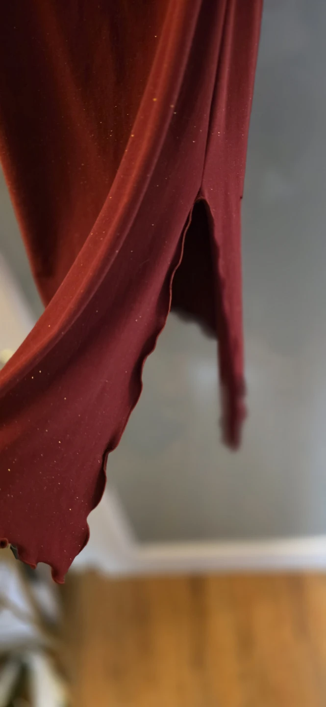 Red glitter slip dress - photo 5