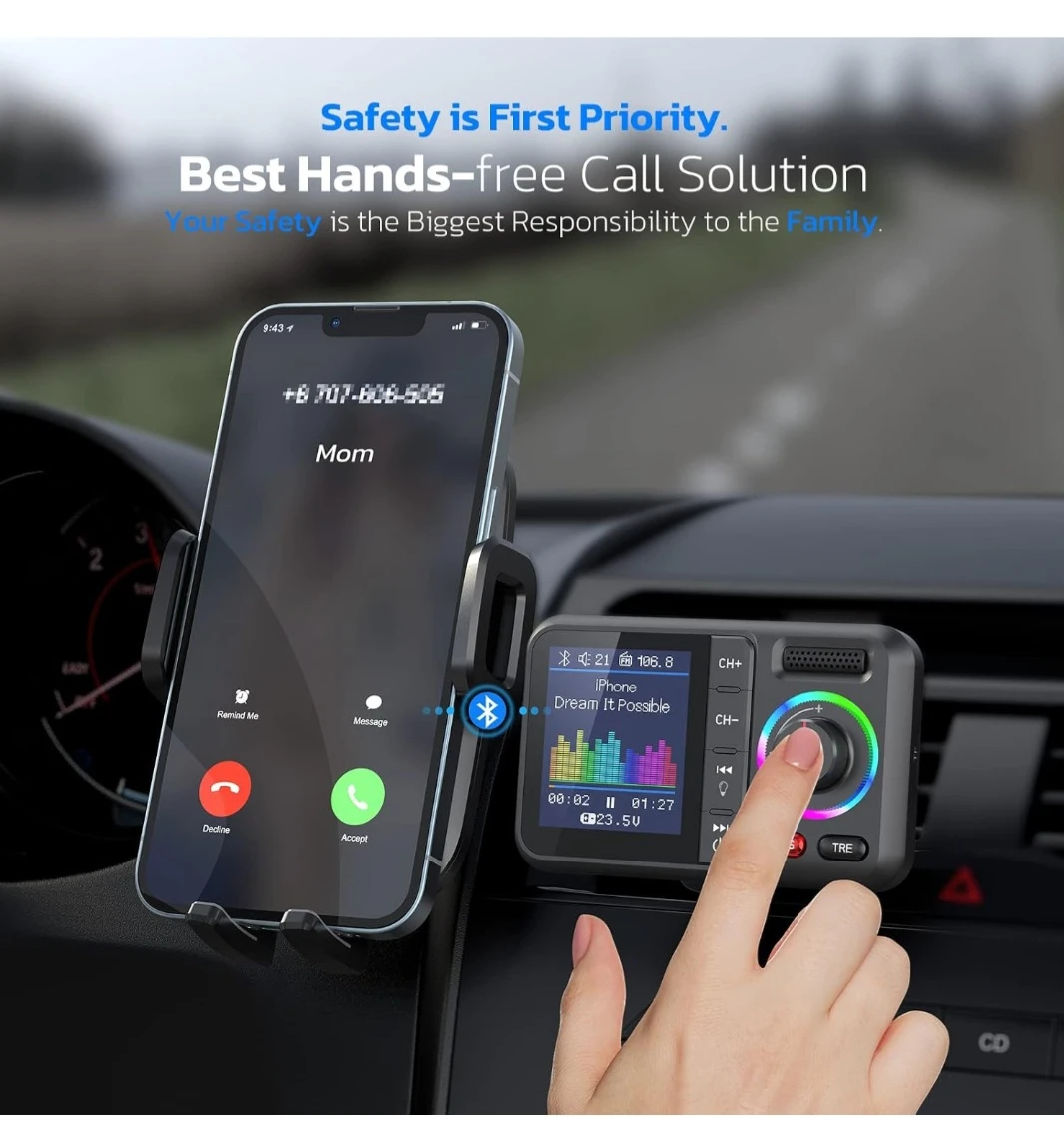 Bluetooth FM Transmitter for Car - photo 3