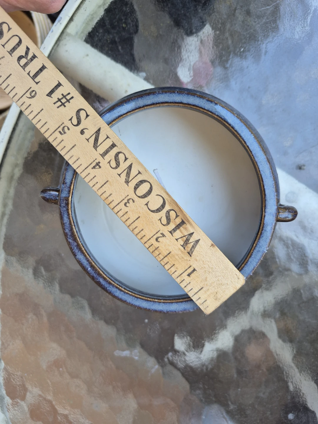Blue Ceramic Candle Holder - photo 4