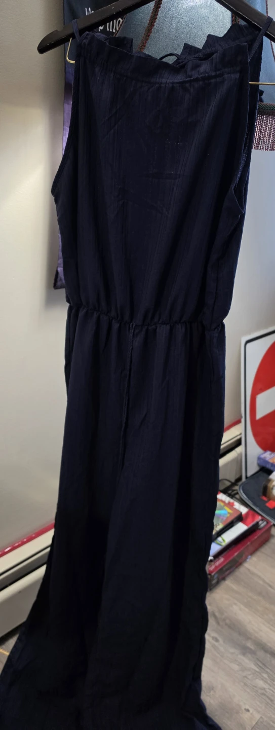 Navy Blue Sleeveless Jumpsuit