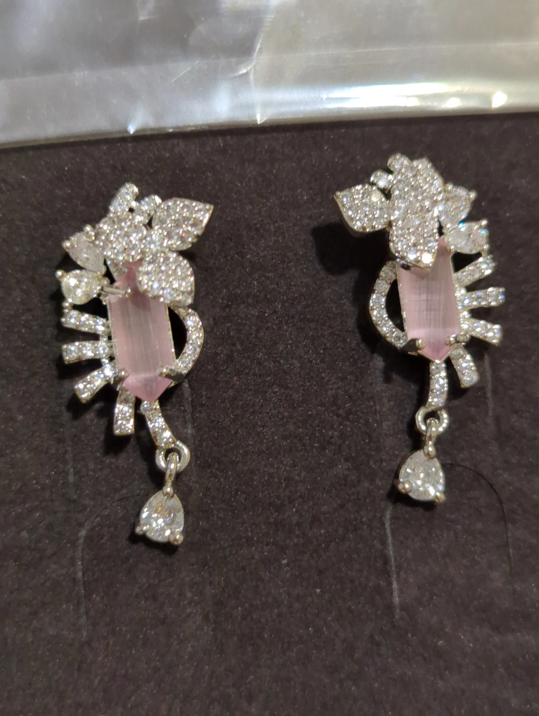 Pearl and Pink Crystal Jewellery Set - photo 3