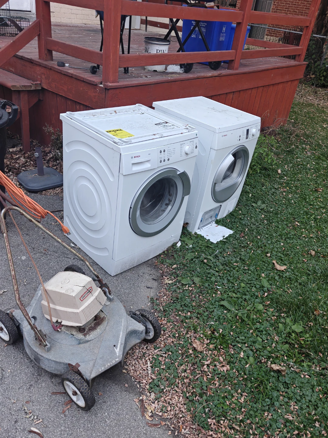 Bosch washer and dryer