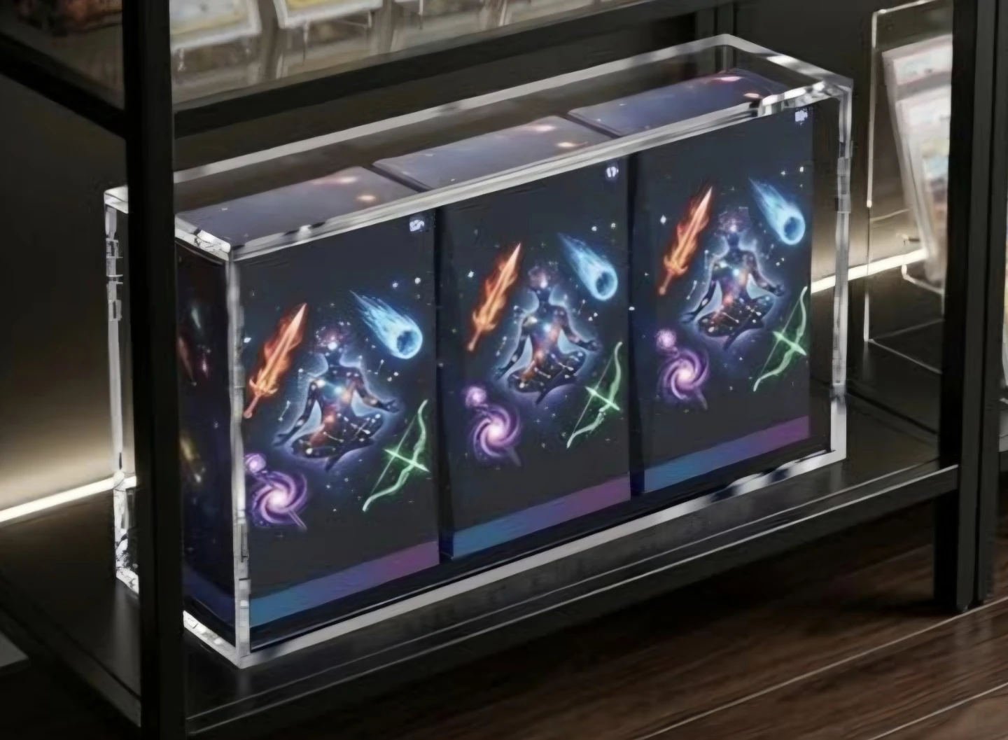 DEDC Clear Acrylic Display Case 6mm Thickness 13"x 7"x3"