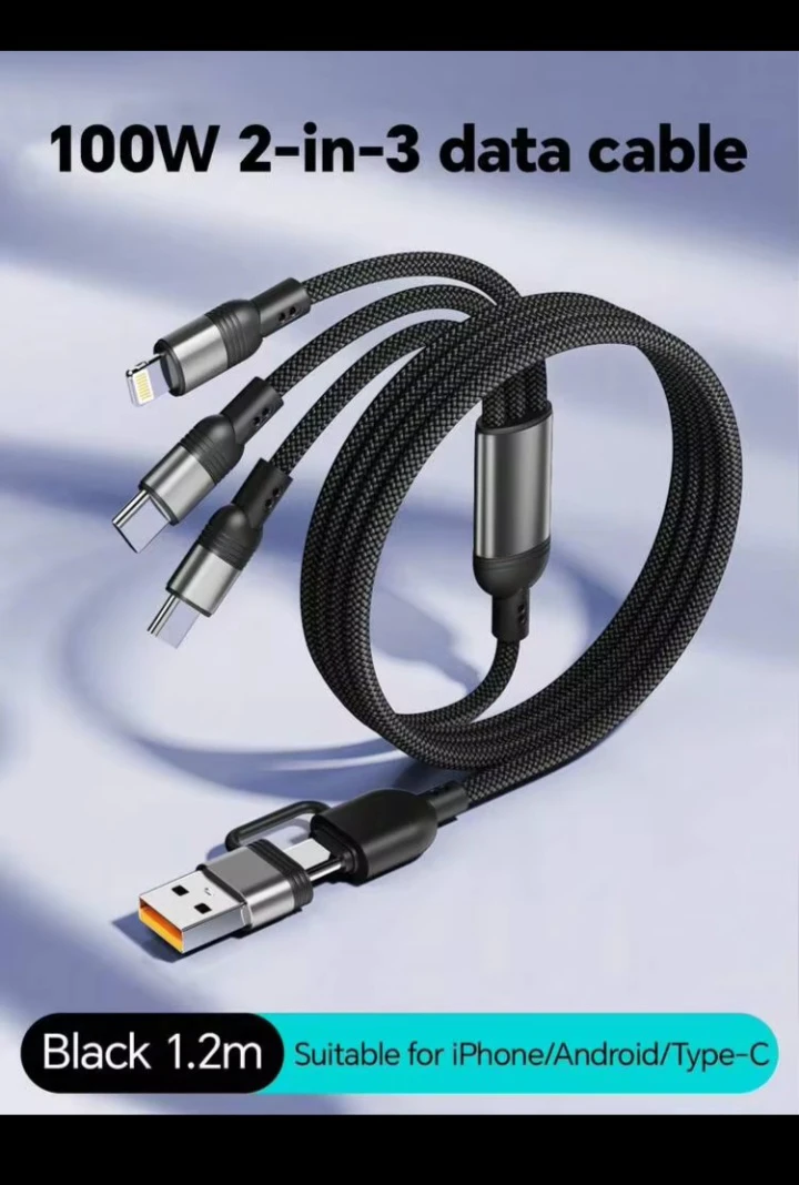 100W 2-in-3 Multi-Connector Data Cable - photo 2