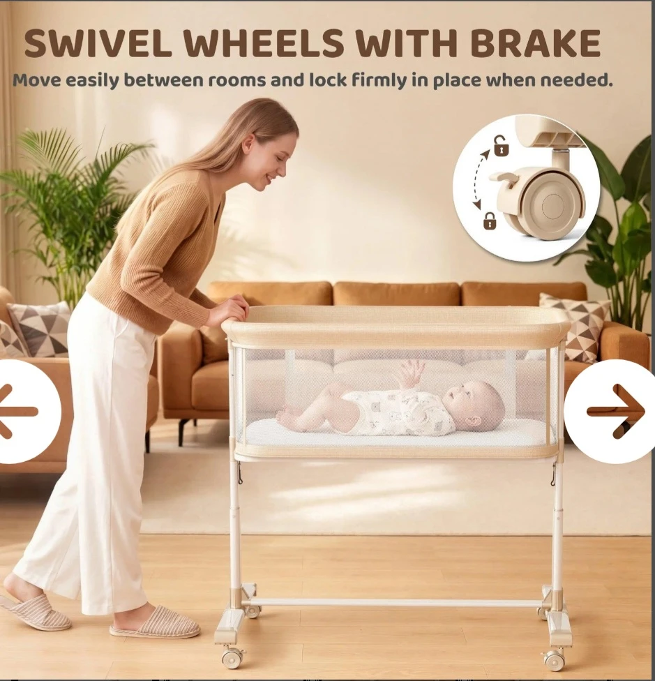 Baby Bedside Bassinet Crib 0-6 Months - photo 3