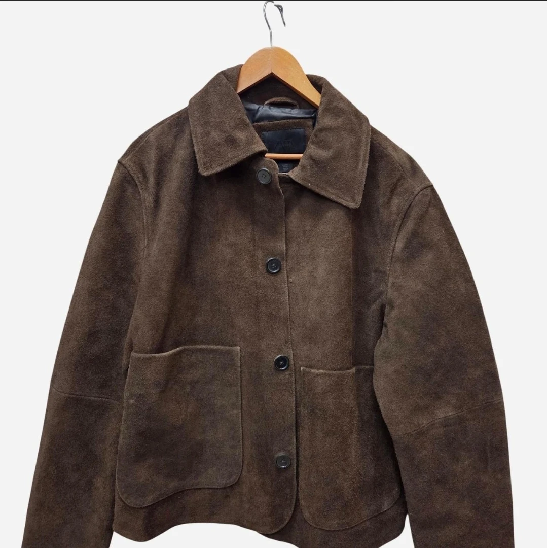 Zara Brown Suede Jacket