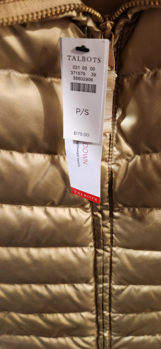 Talbots P/S Gold Down Vest - photo 2