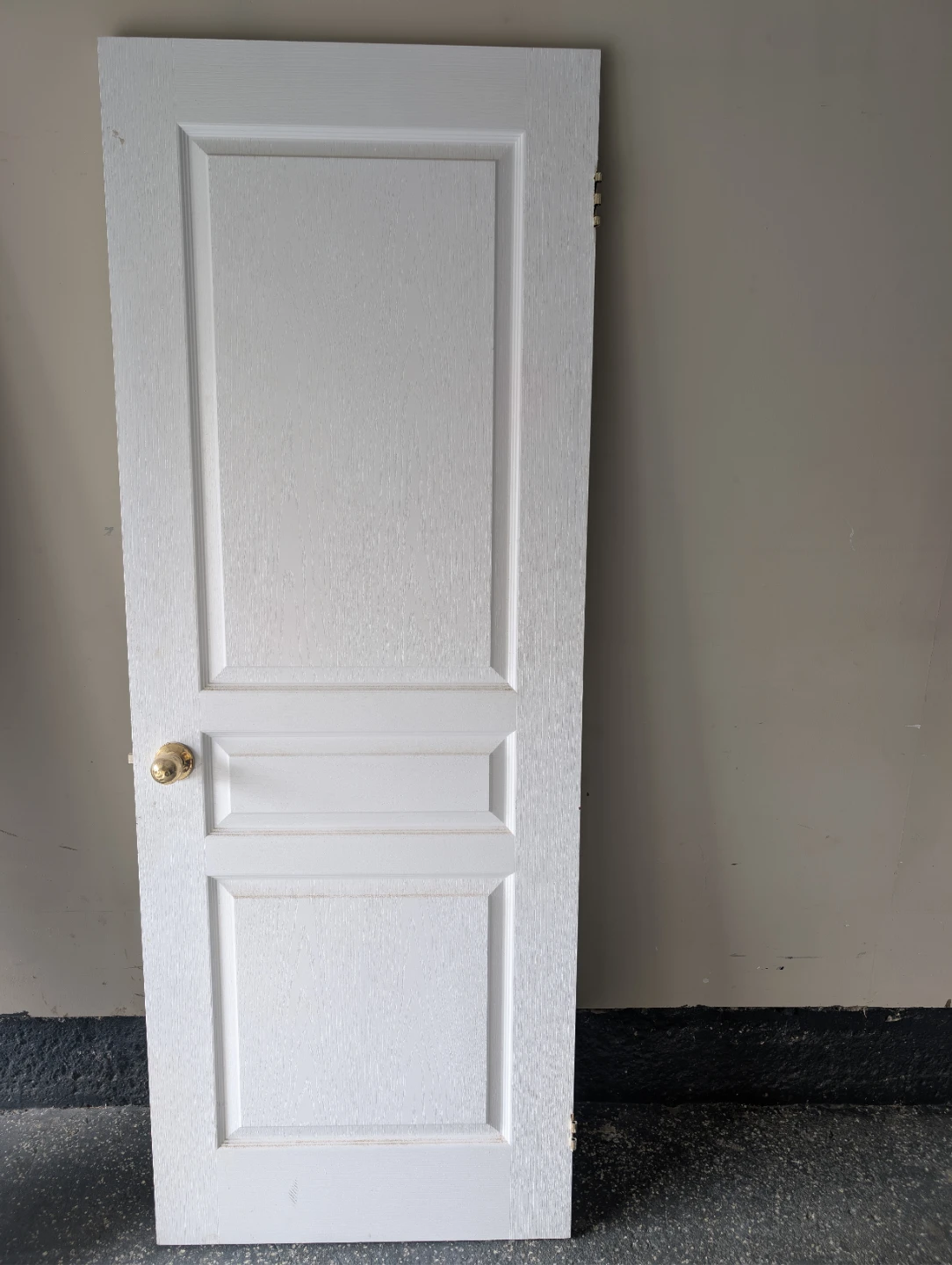White 3-Panel Interior Door - photo 2