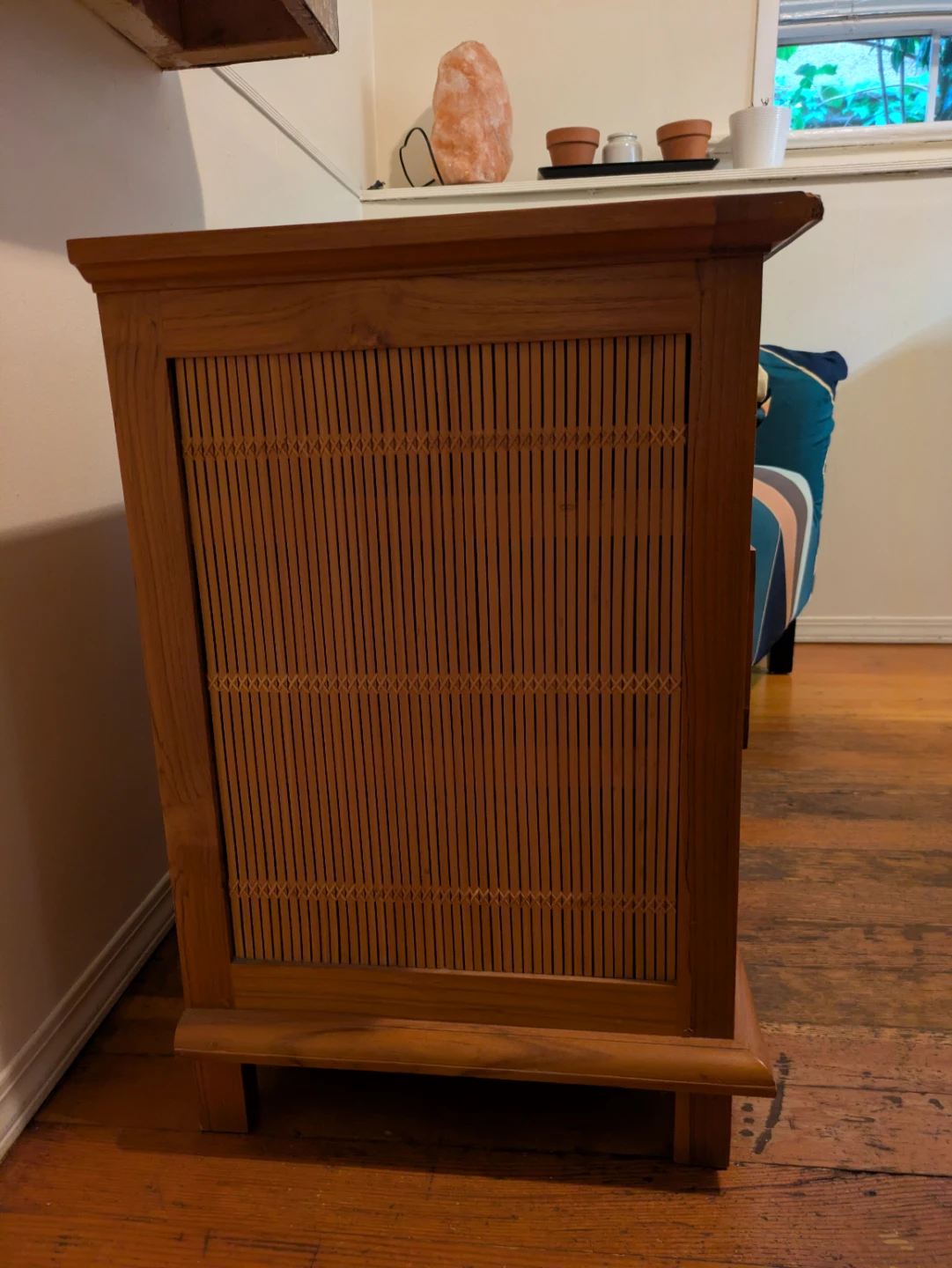 Three-Drawer Wooden Bedside Table - photo 2
