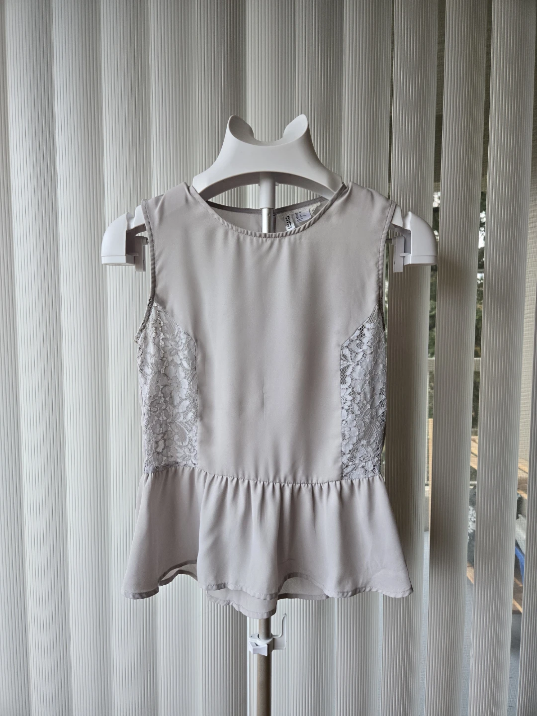 H&M Divided Sleeveless Peplum Top - Size 6